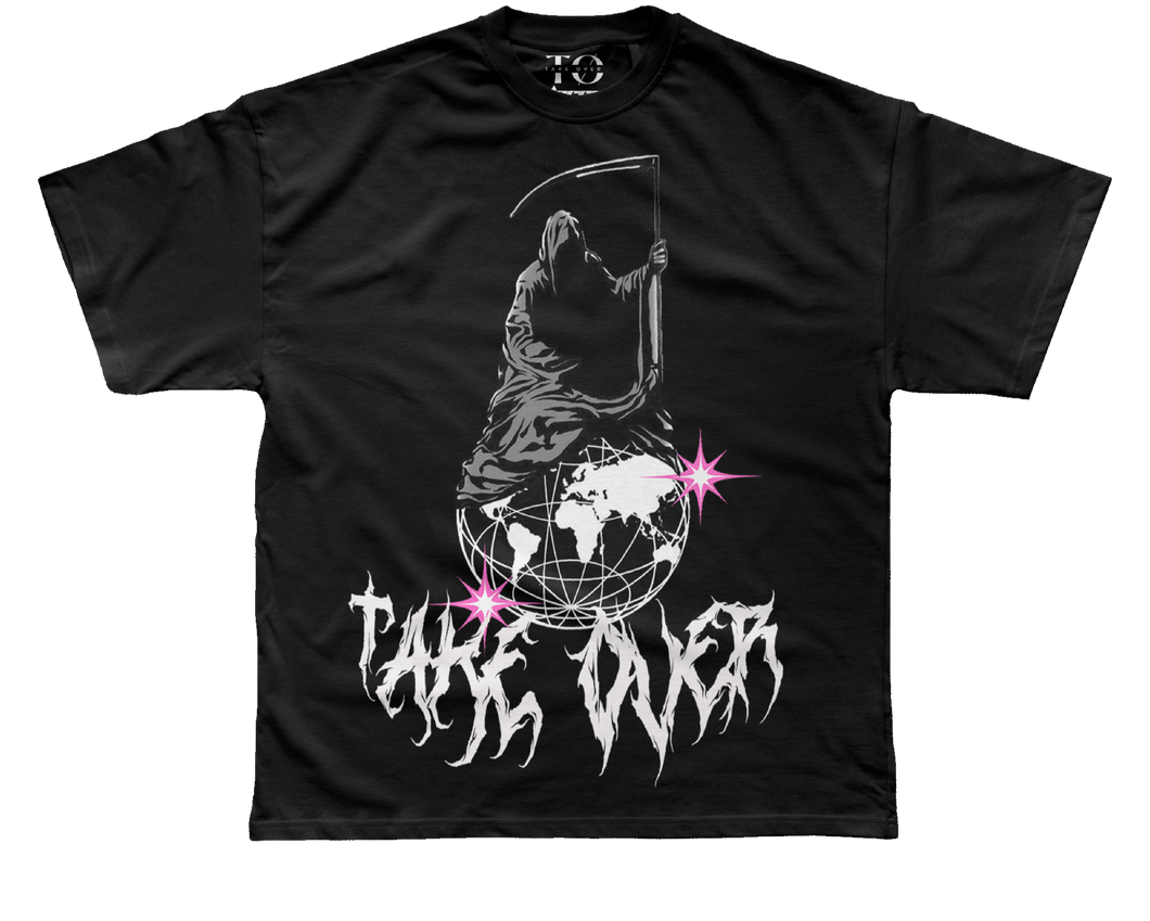 Take Øver Reaper Tee Black/Pink 🎲🦇 - TakeOver Apparel